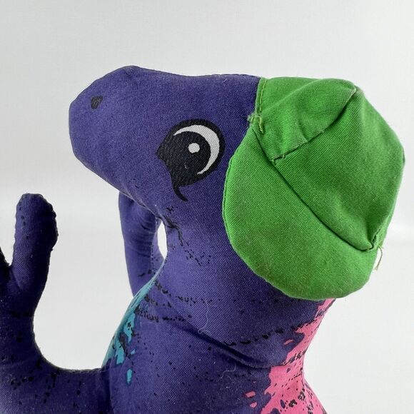 CLOUD 9 Trex Dinosaur Carnival Plush VTG 80s 90s Sneakers Shoes Hat Colorful Toy - Picture 5 of 11